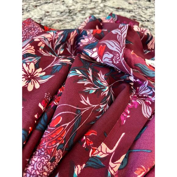 BCBGeneration shawl duster NWT Plum multi BCBG - Picture 8 of 9